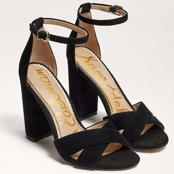 NEW Sam Edelman Yancy Suede Heels - Picture 4 of 15